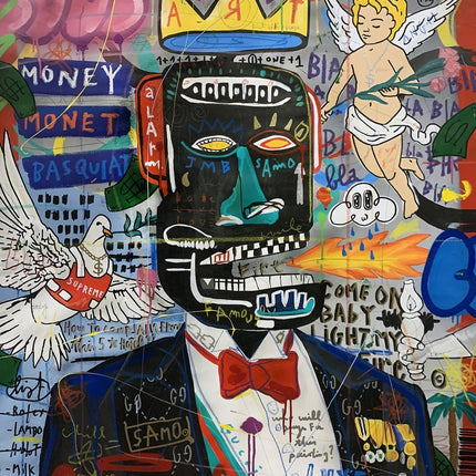 Revolutionary Vision - Jean-Michel Basquiat Iconic Graffiti Pop Art poster Wall Poster
