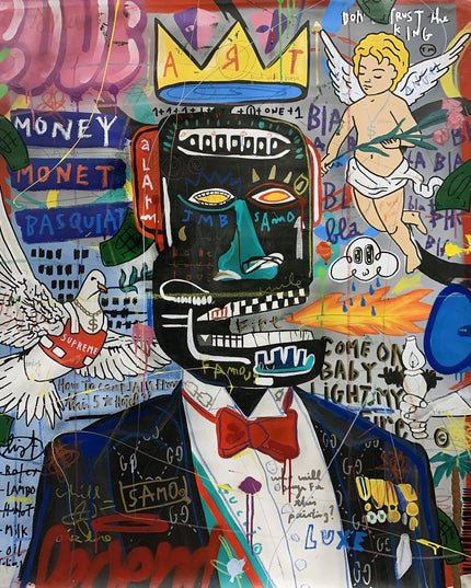 Revolutionary Vision - Jean-Michel Basquiat Iconic Graffiti Pop Art poster Wall Poster