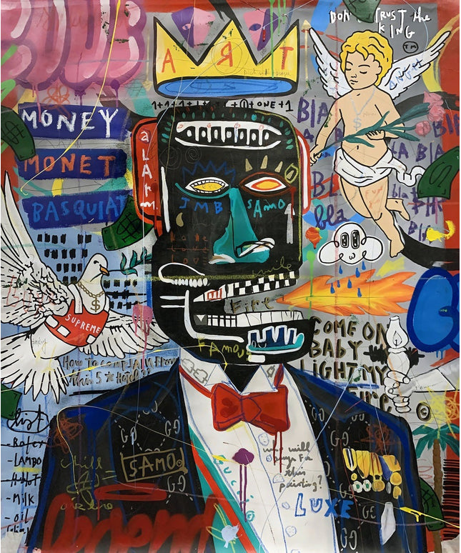 Revolutionary Vision - Jean-Michel Basquiat Iconic Graffiti Pop Art poster Wall Poster