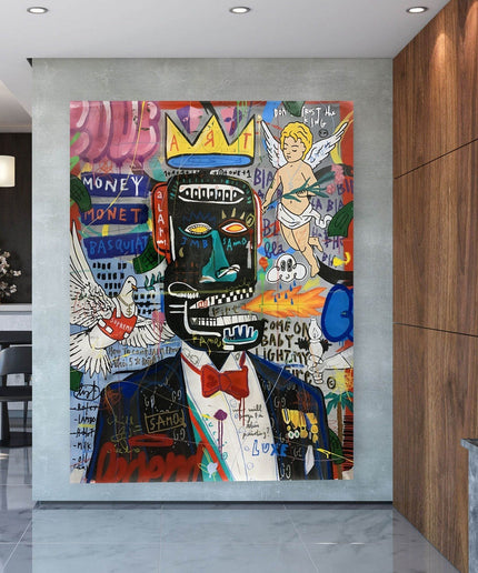 Revolutionary Vision - Jean-Michel Basquiat Iconic Graffiti Pop Art poster Wall Poster
