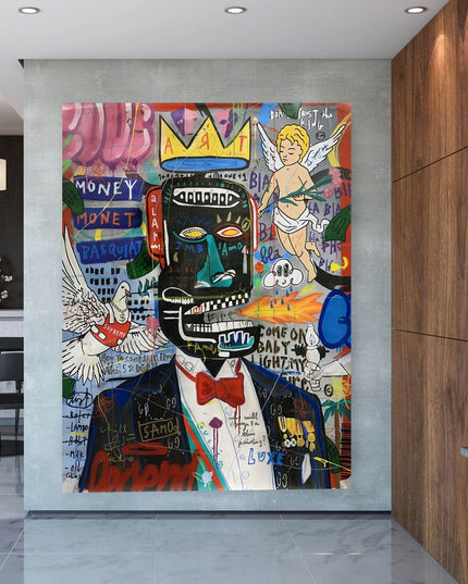 Revolutionary Vision - Jean-Michel Basquiat Iconic Graffiti Pop Art poster Wall Poster