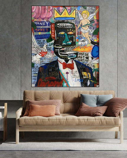Revolutionary Vision - Jean-Michel Basquiat Iconic Graffiti Pop Art poster Wall Poster