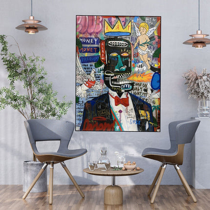 Revolutionary Vision - Jean-Michel Basquiat Iconic Graffiti Pop Art poster Wall Poster