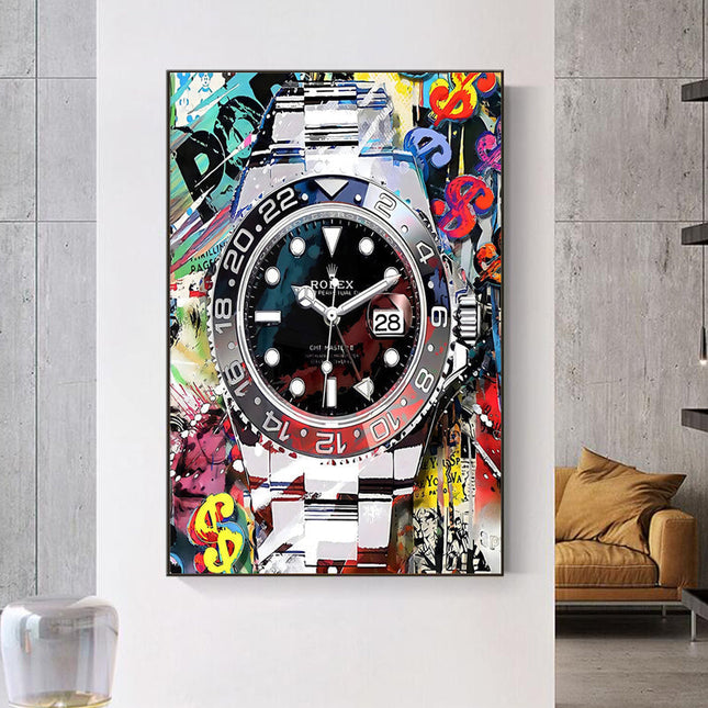 Rolex GMT Graffiti Wall Poster