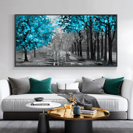 Romantic Stroll: A Path to Love Romantic Moment Wall Poster 