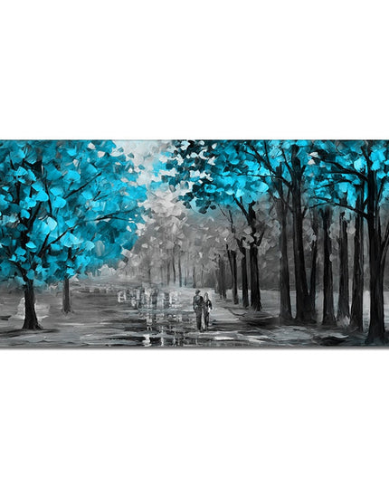 Romantic Stroll: A Path to Love Romantic Moment Wall Poster 