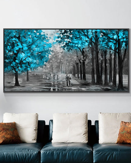 Romantic Stroll: A Path to Love Romantic Moment Wall Poster 