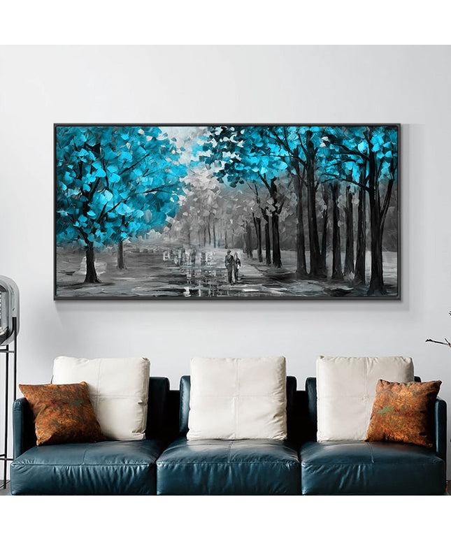 Romantic Stroll: A Path to Love Romantic Moment Wall Poster 