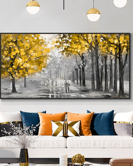Romantic Stroll: A Path to Love Romantic Moment Wall Poster 