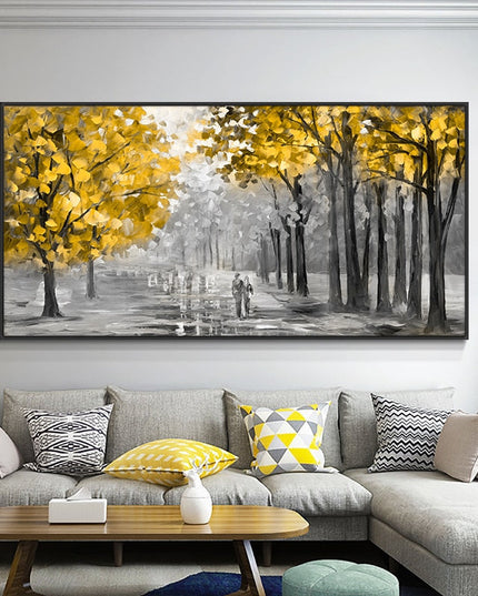 Romantic Stroll: A Path to Love Romantic Moment Wall Poster 