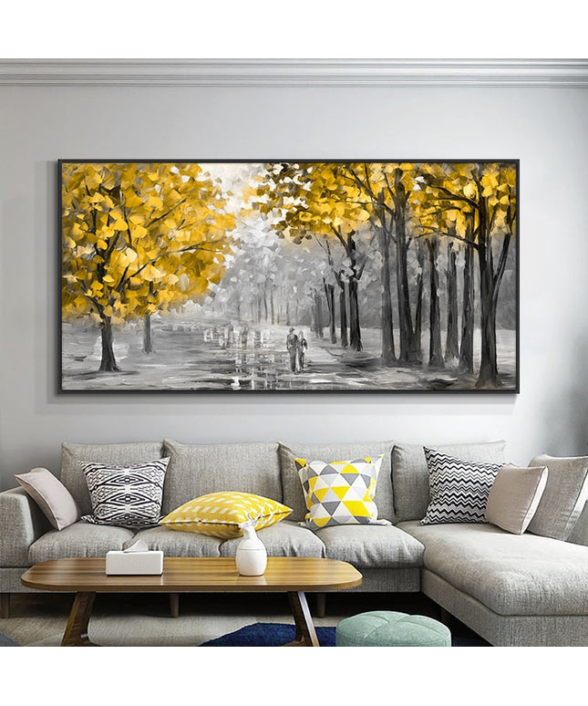 Romantic Stroll: A Path to Love Romantic Moment Wall Poster 