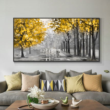 Romantic Stroll: A Path to Love Romantic Moment Wall Poster 