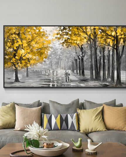 Romantic Stroll: A Path to Love Romantic Moment Wall Poster 