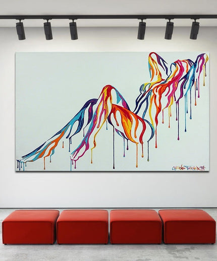 Sexy Pop Art - Abstract Nude Girl Canvas Poster Wall Poster