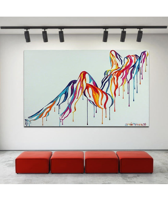 Sexy Pop Art - Abstract Nude Girl Canvas Poster Wall Poster