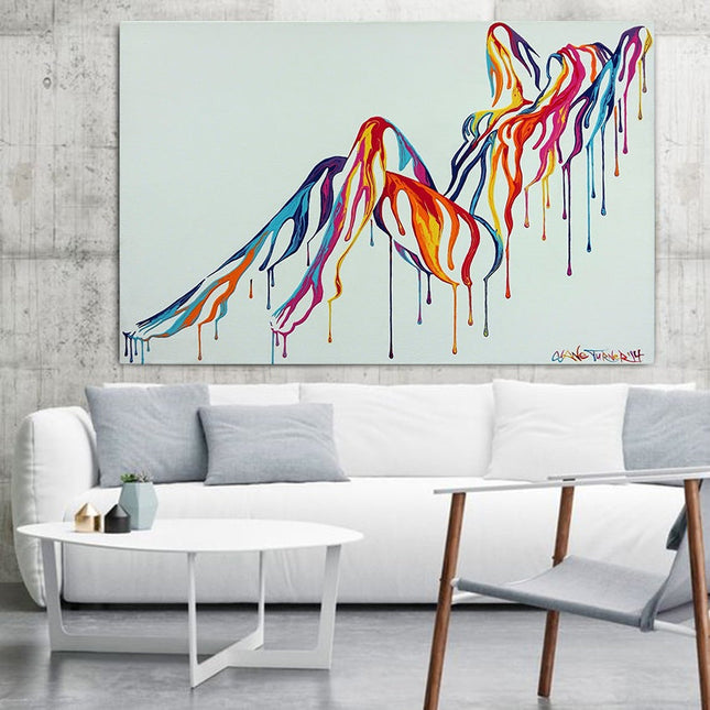 Sexy Pop Art - Abstract Nude Girl Canvas Poster Wall Poster