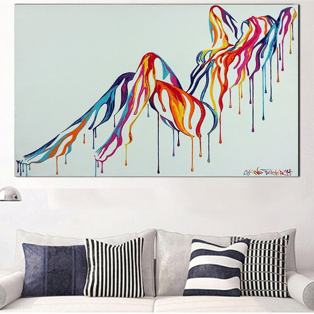 Sexy Pop Art - Abstract Nude Girl Canvas Poster Wall Poster