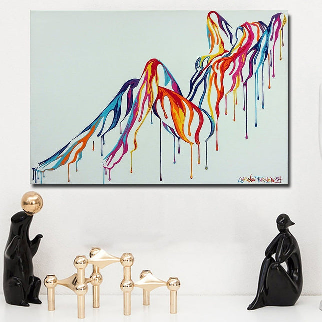 Sexy Pop Art - Abstract Nude Girl Canvas Poster Wall Poster