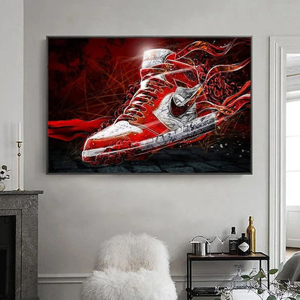 Sneaker Artistry: Air Jordan OG Classic Art Print Wall Poster