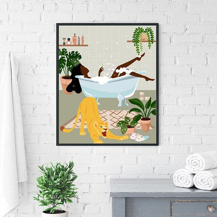 Soulful Expressions: African Woman Boho Art Print 