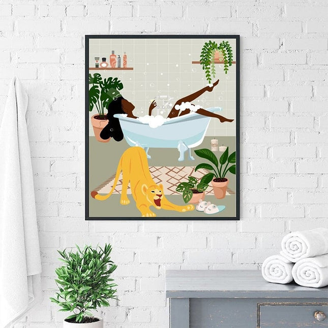 Soulful Expressions: African Woman Boho Art Print 