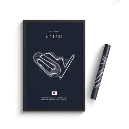 Speed and Precision: F1 Formula 1 Track Circuit Wall Poster 
