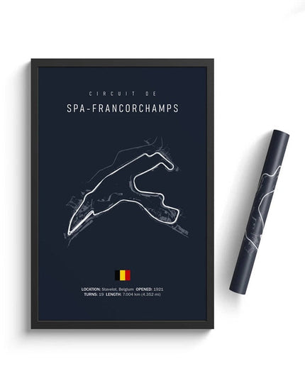 Speed and Precision: F1 Formula 1 Track Circuit Wall Poster 