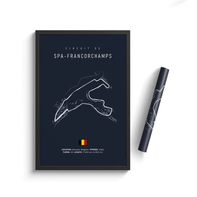 Speed and Precision: F1 Formula 1 Track Circuit Wall Poster 