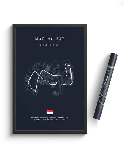 Speed and Precision: F1 Formula 1 Track Circuit Wall Poster 
