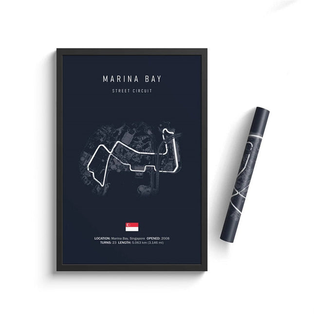 Speed and Precision: F1 Formula 1 Track Circuit Wall Poster 