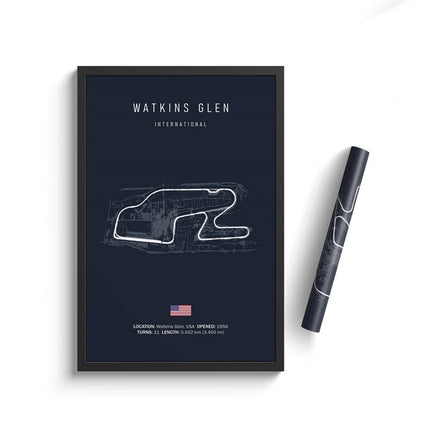 Speed and Precision: F1 Formula 1 Track Circuit Wall Poster 