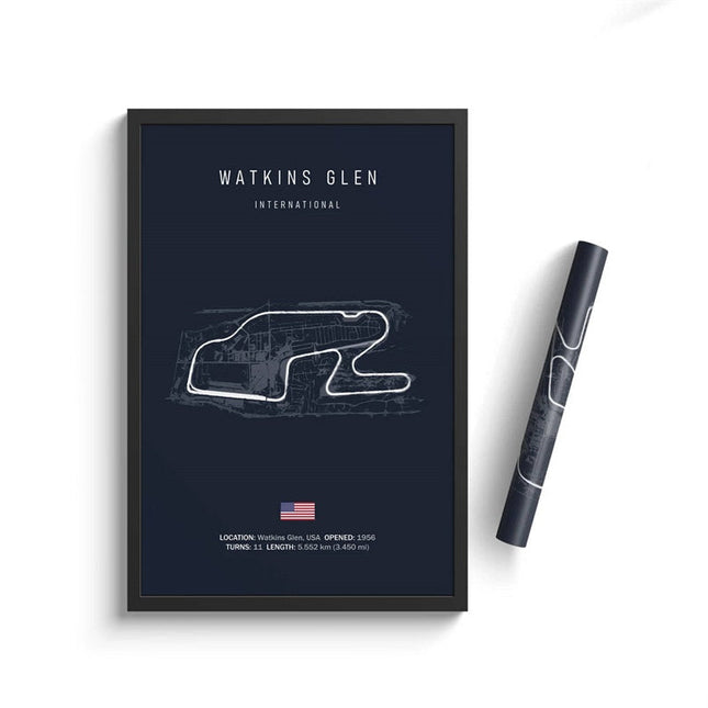 Speed and Precision: F1 Formula 1 Track Circuit Wall Poster 