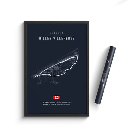 Speed and Precision: F1 Formula 1 Track Circuit Wall Poster 