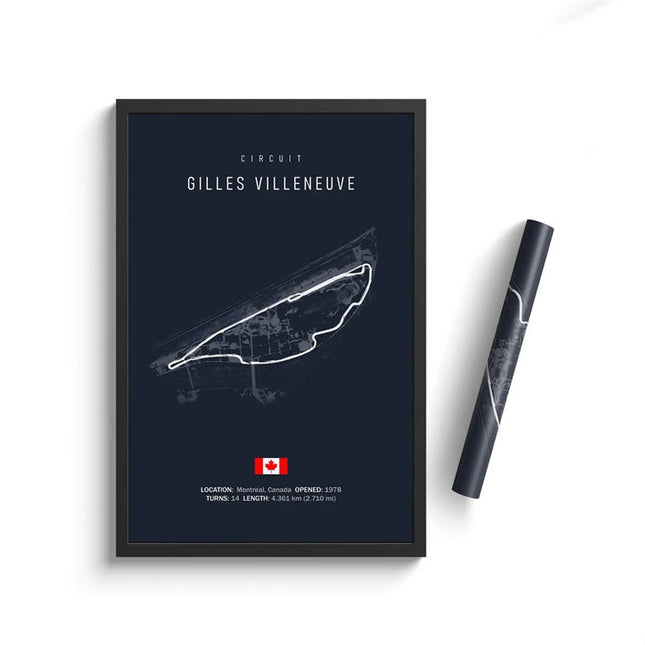 Speed and Precision: F1 Formula 1 Track Circuit Wall Poster 
