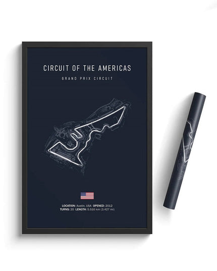 Speed and Precision: F1 Formula 1 Track Circuit Wall Poster 