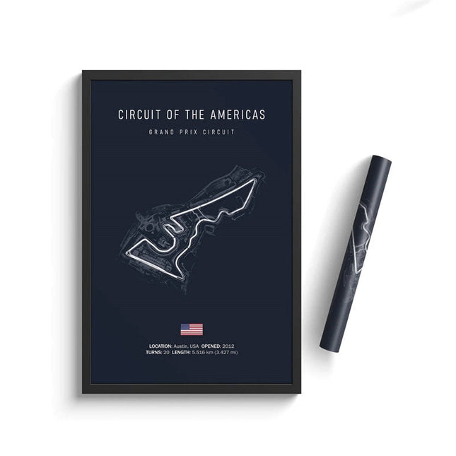 Speed and Precision: F1 Formula 1 Track Circuit Wall Poster 
