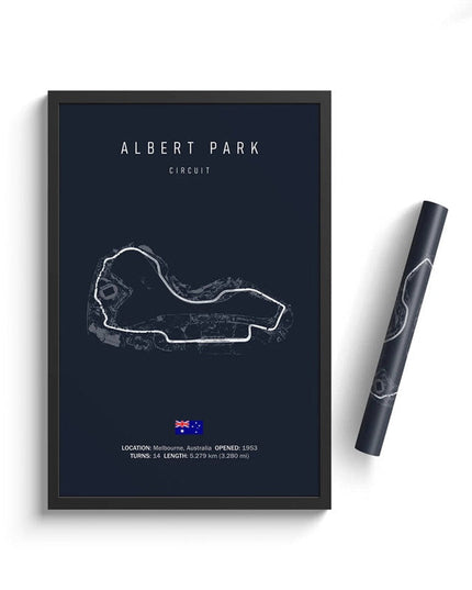 Speed and Precision: F1 Formula 1 Track Circuit Wall Poster 