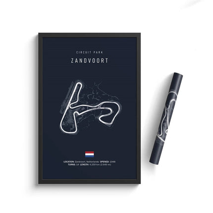 Speed and Precision: F1 Formula 1 Track Circuit Wall Poster 