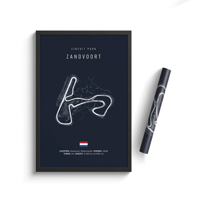 Speed and Precision: F1 Formula 1 Track Circuit Wall Poster 