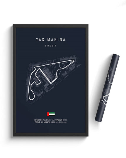 Speed and Precision: F1 Formula 1 Track Circuit Wall Poster 