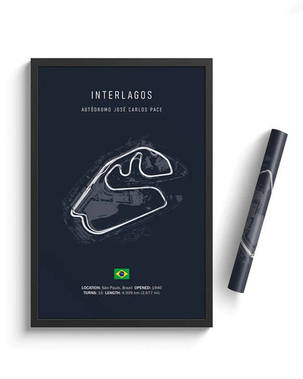 Speed and Precision: F1 Formula 1 Track Circuit Wall Poster 