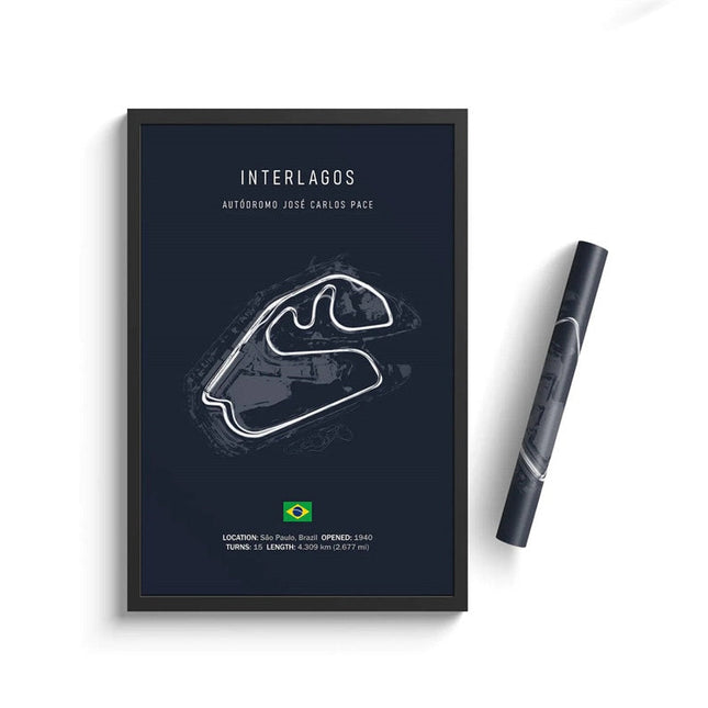 Speed and Precision: F1 Formula 1 Track Circuit Wall Poster 
