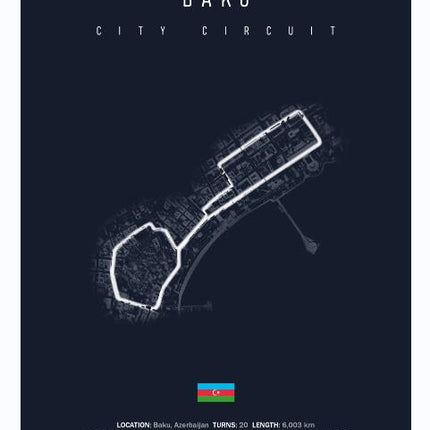 Speed and Precision: F1 Formula 1 Track Circuit Wall Poster 