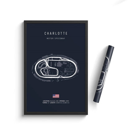 Speed and Precision: F1 Formula 1 Track Circuit Wall Poster 