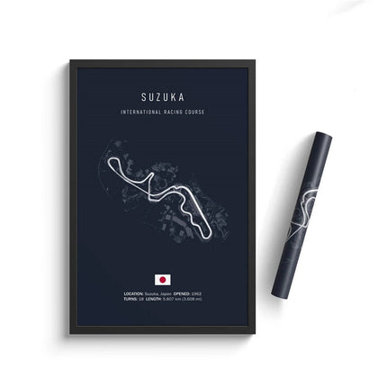 Speed and Precision: F1 Formula 1 Track Circuit Wall Poster 