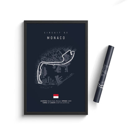 Speed and Precision: F1 Formula 1 Track Circuit Wall Poster 