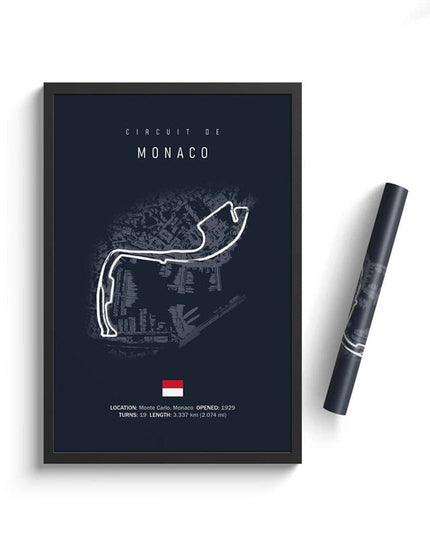 Speed and Precision: F1 Formula 1 Track Circuit Wall Poster 