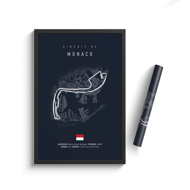 Speed and Precision: F1 Formula 1 Track Circuit Wall Poster 