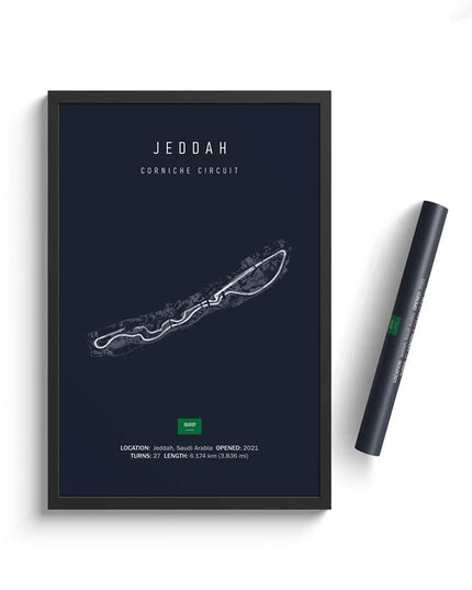 Speed and Precision: F1 Formula 1 Track Circuit Wall Poster 