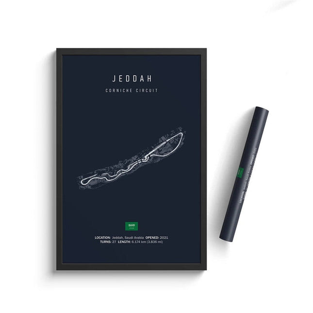 Speed and Precision: F1 Formula 1 Track Circuit Wall Poster 